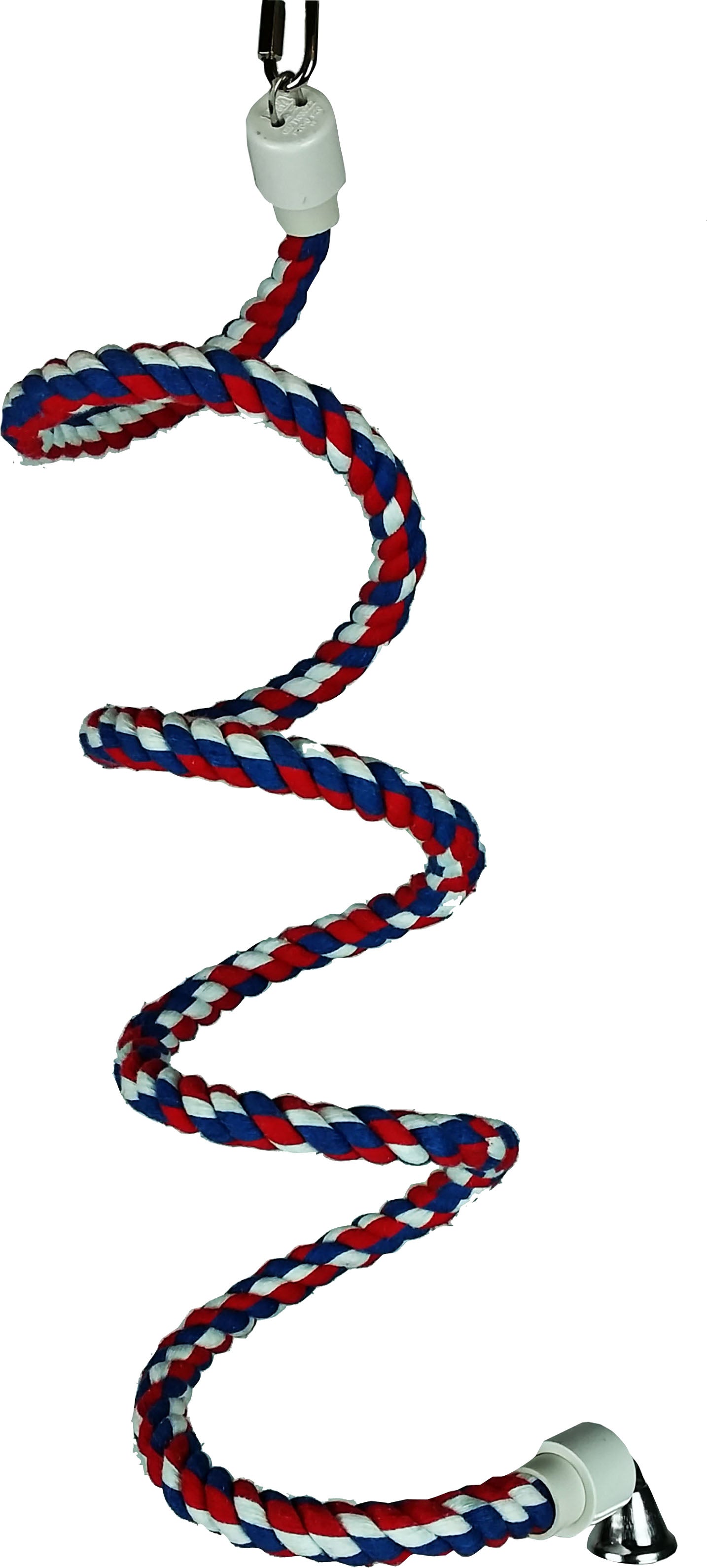 Happy Beaks Cotton Rope Boing W/Bell Bird Toy