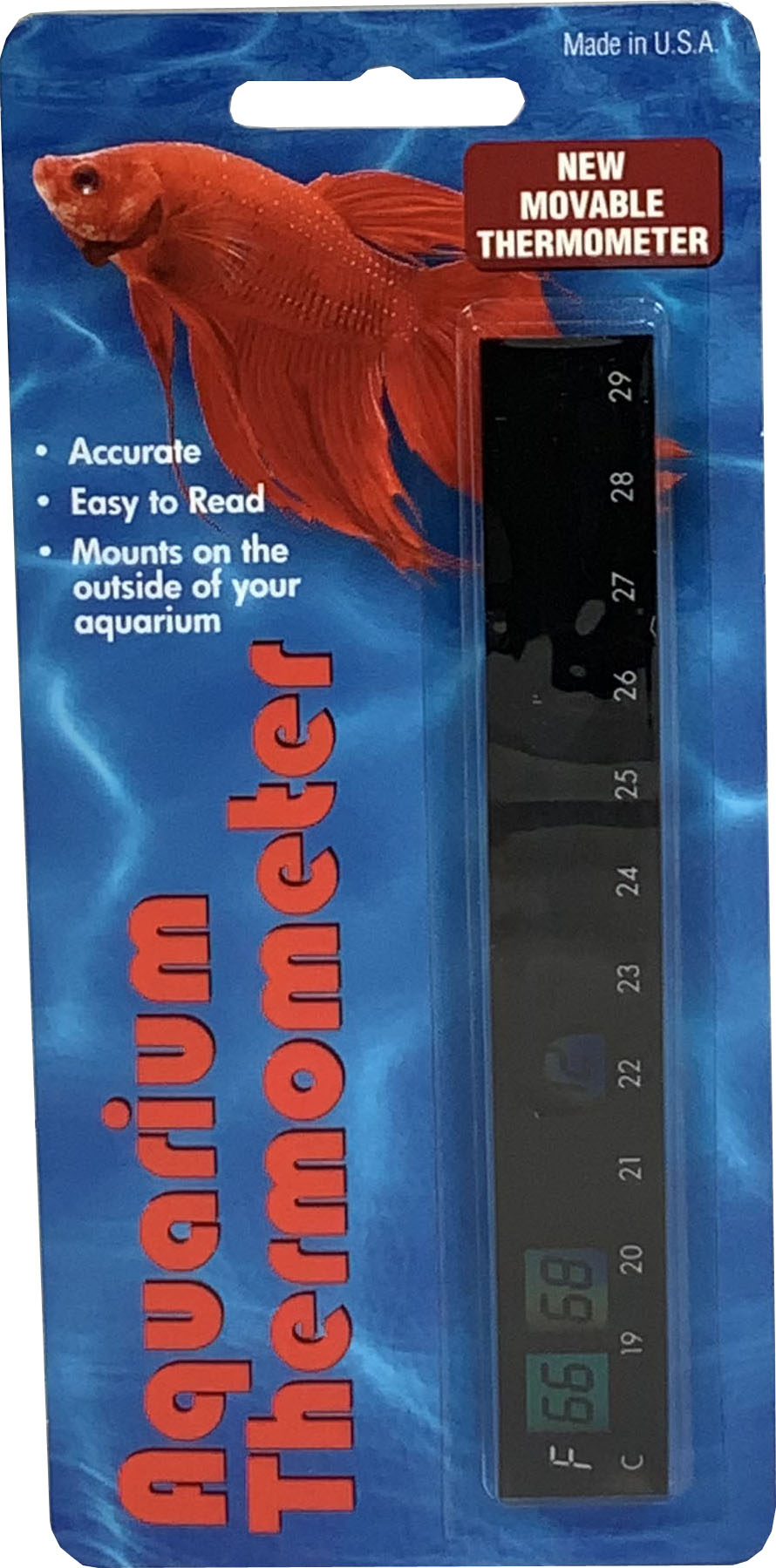 Liquid Crystal Horizontal Aquarium Thermometer