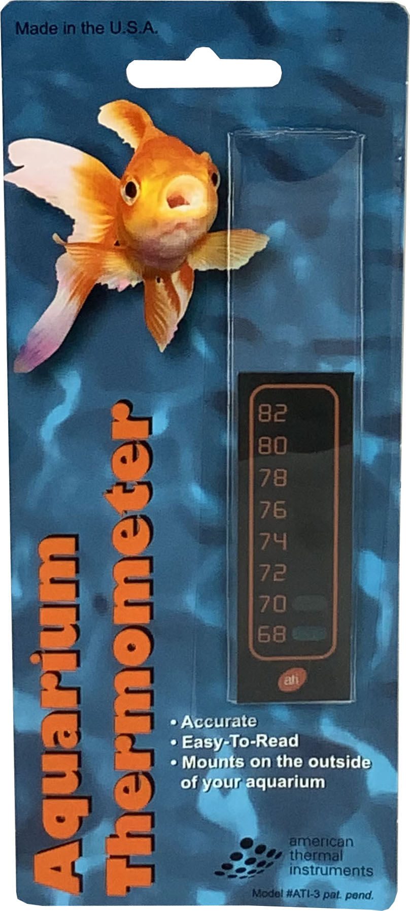 Liquid Crystal Vertical Aquarium Thermometer