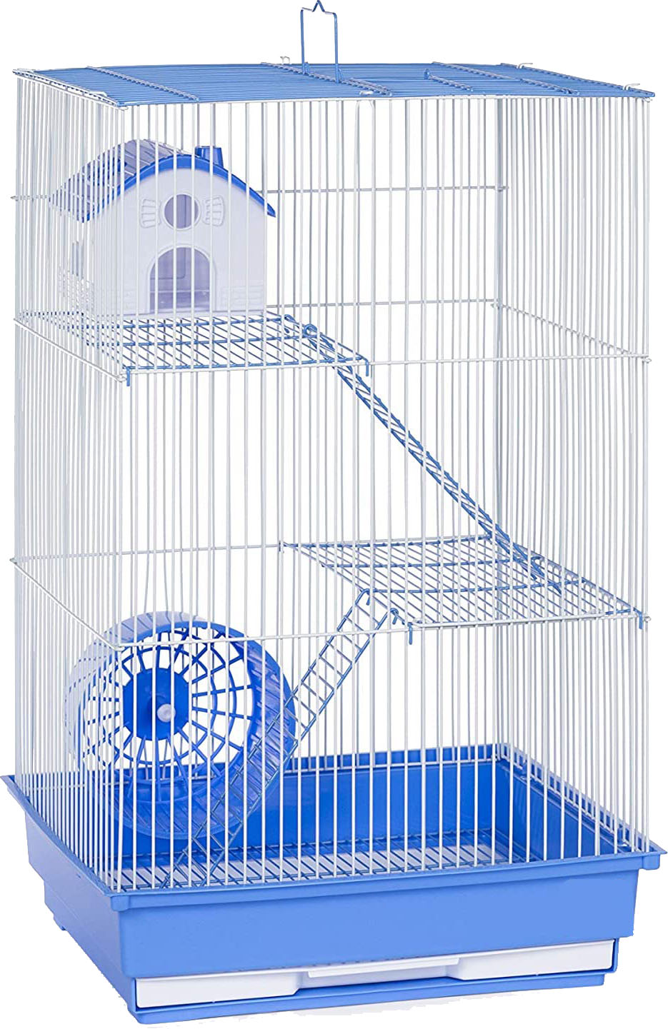 A&E 3 Story Hamster/Gerbil Cage W/ House And Wheel (Pack Of 4)