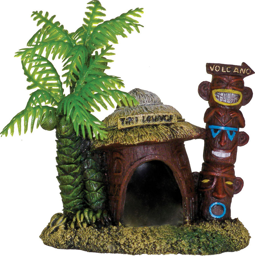 Exotic Environments Betta Hut W/Palm Trees