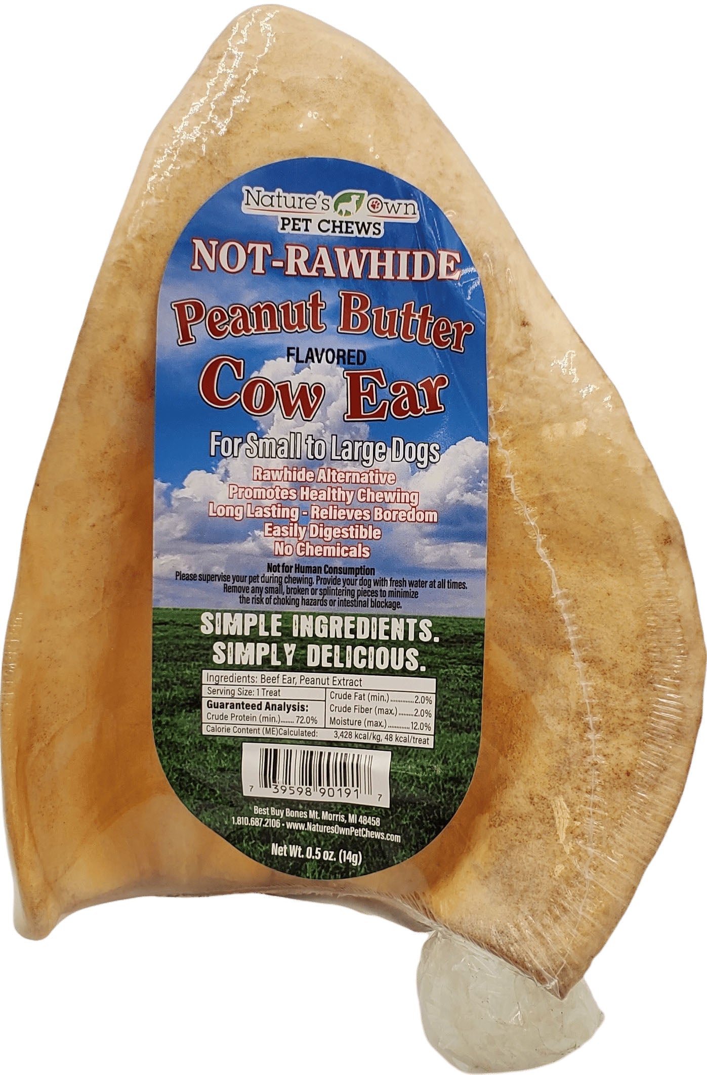 Nature'S Own Usa Cow Ears (Pack Of 25)