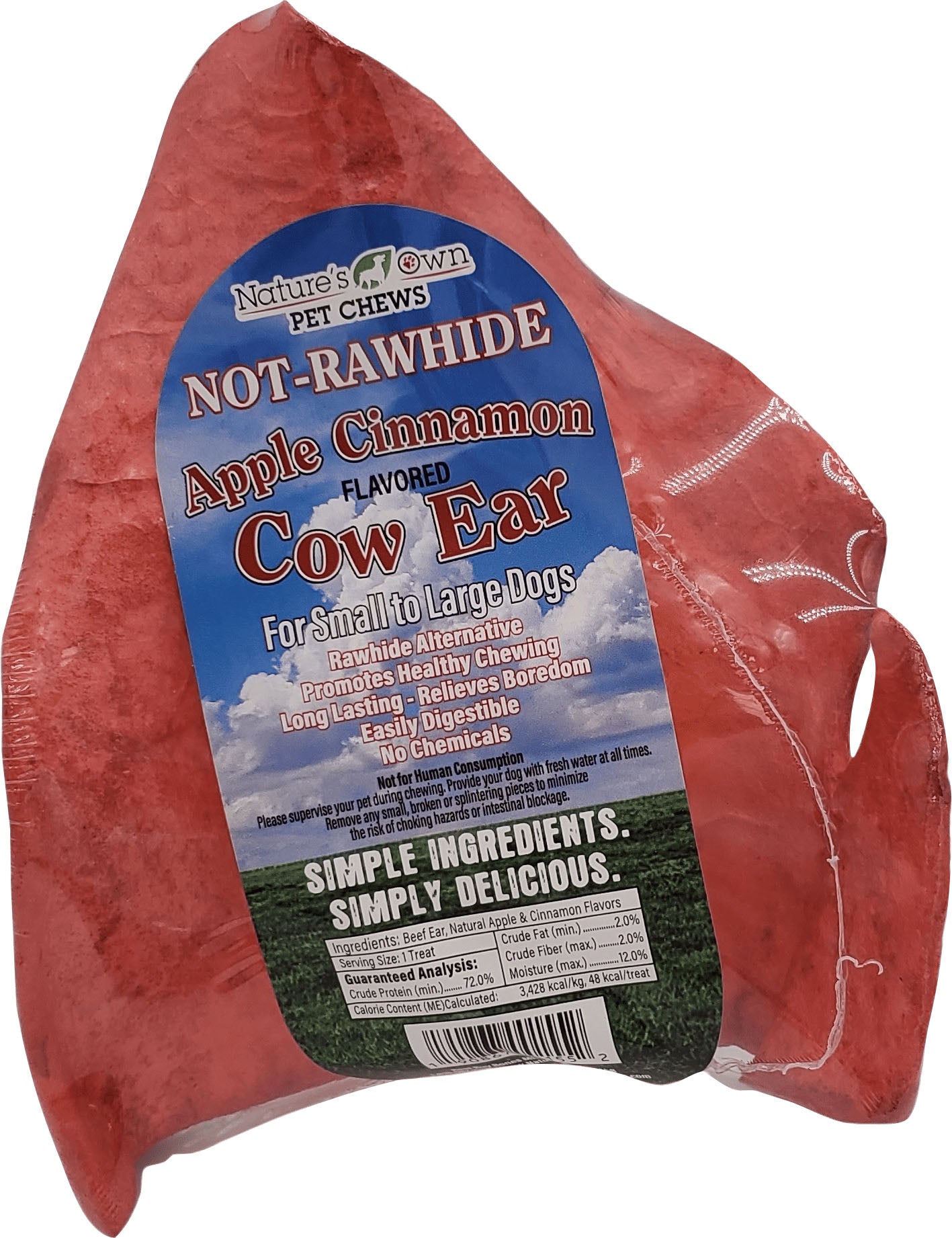 Nature'S Own Usa Cow Ears Shrink Wrapped (Pack Of 25)