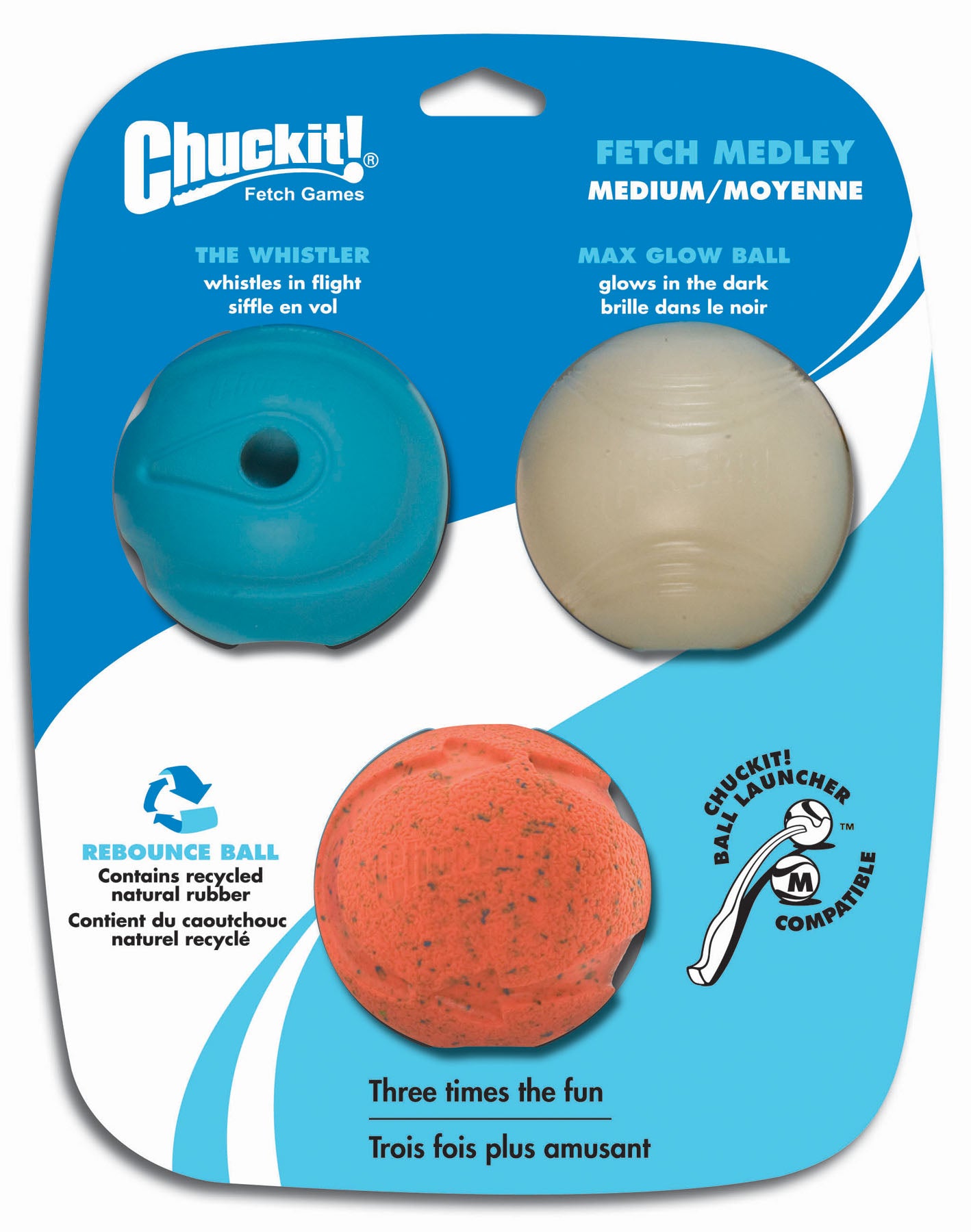 Chuckit! Fetch Medley Glow/Whistle/Rebounce