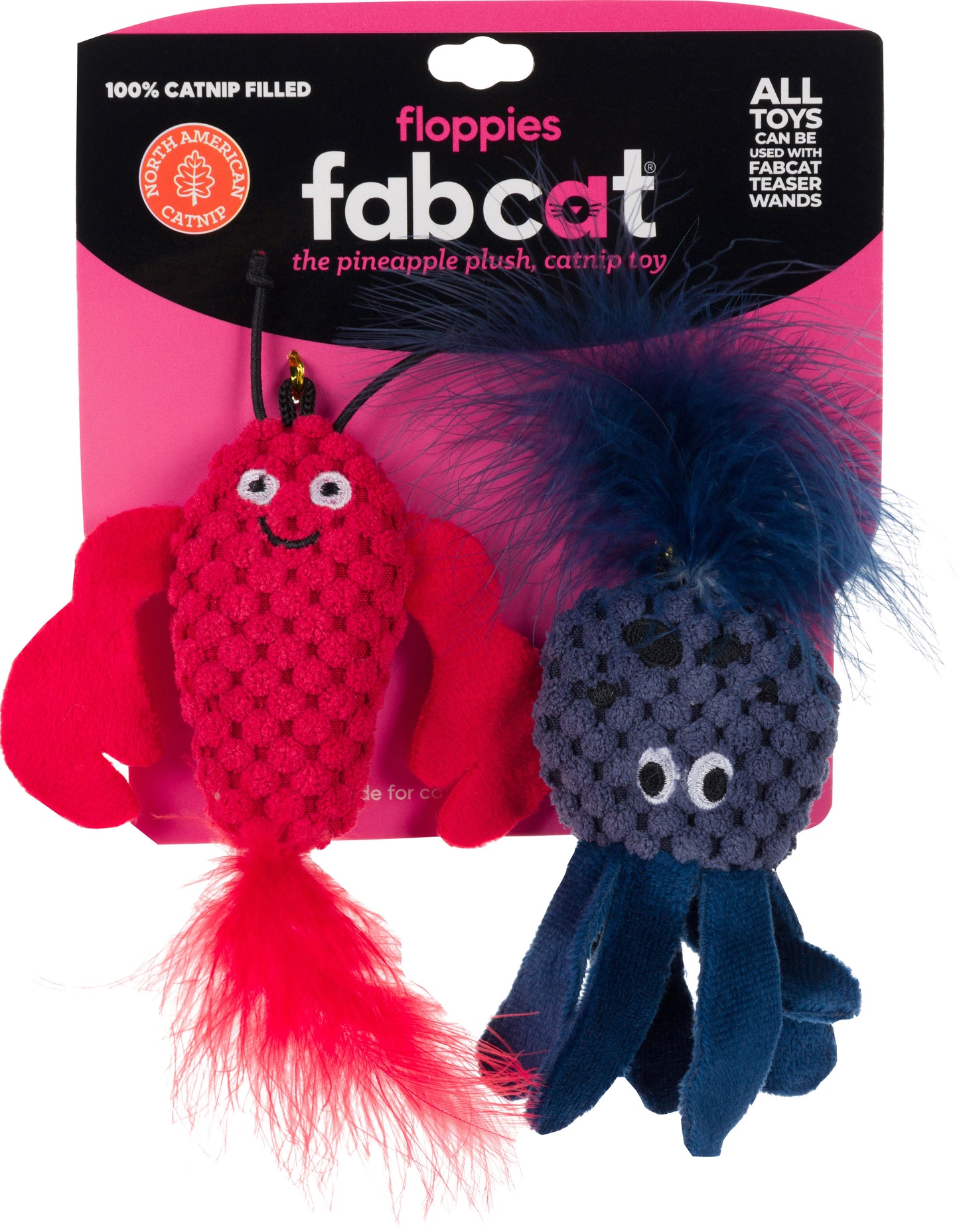 Fabcat Floppy Lobster And Octopus For Cats