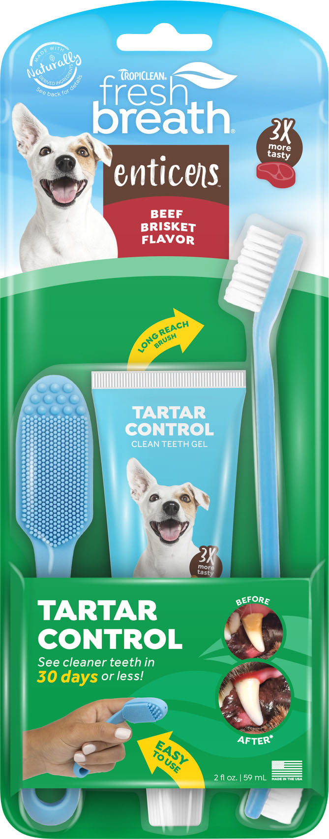 Fresh Breath Enticers Oral Care Kit For Dogs