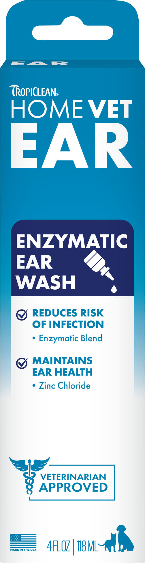 Tropiclean Homevet Enzymatic Ear Wash