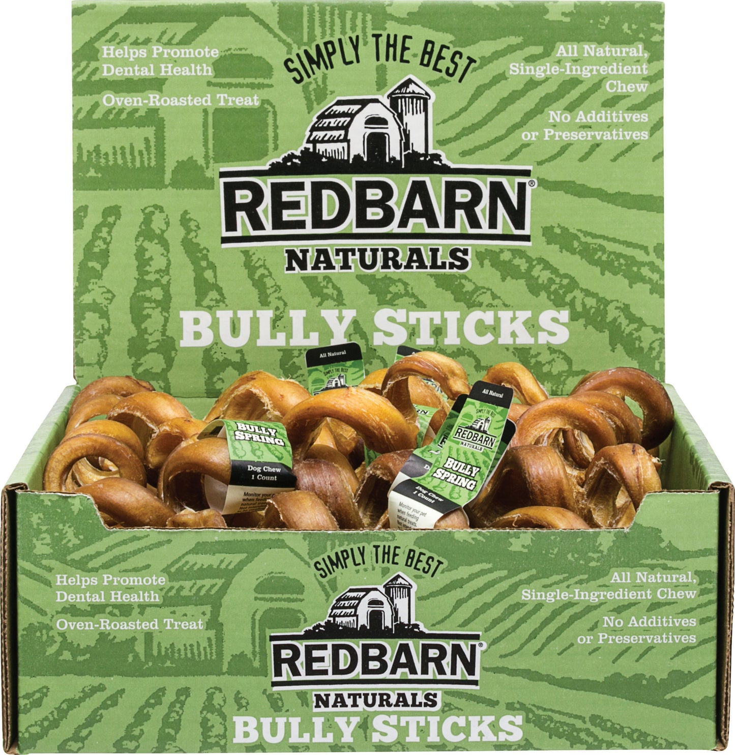 Redbarn Naturals Bully Springs Chew (Pack Of 25)