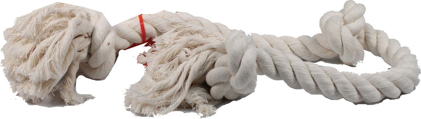 Flossy Chews Cotton 3 Knot Rope Tug