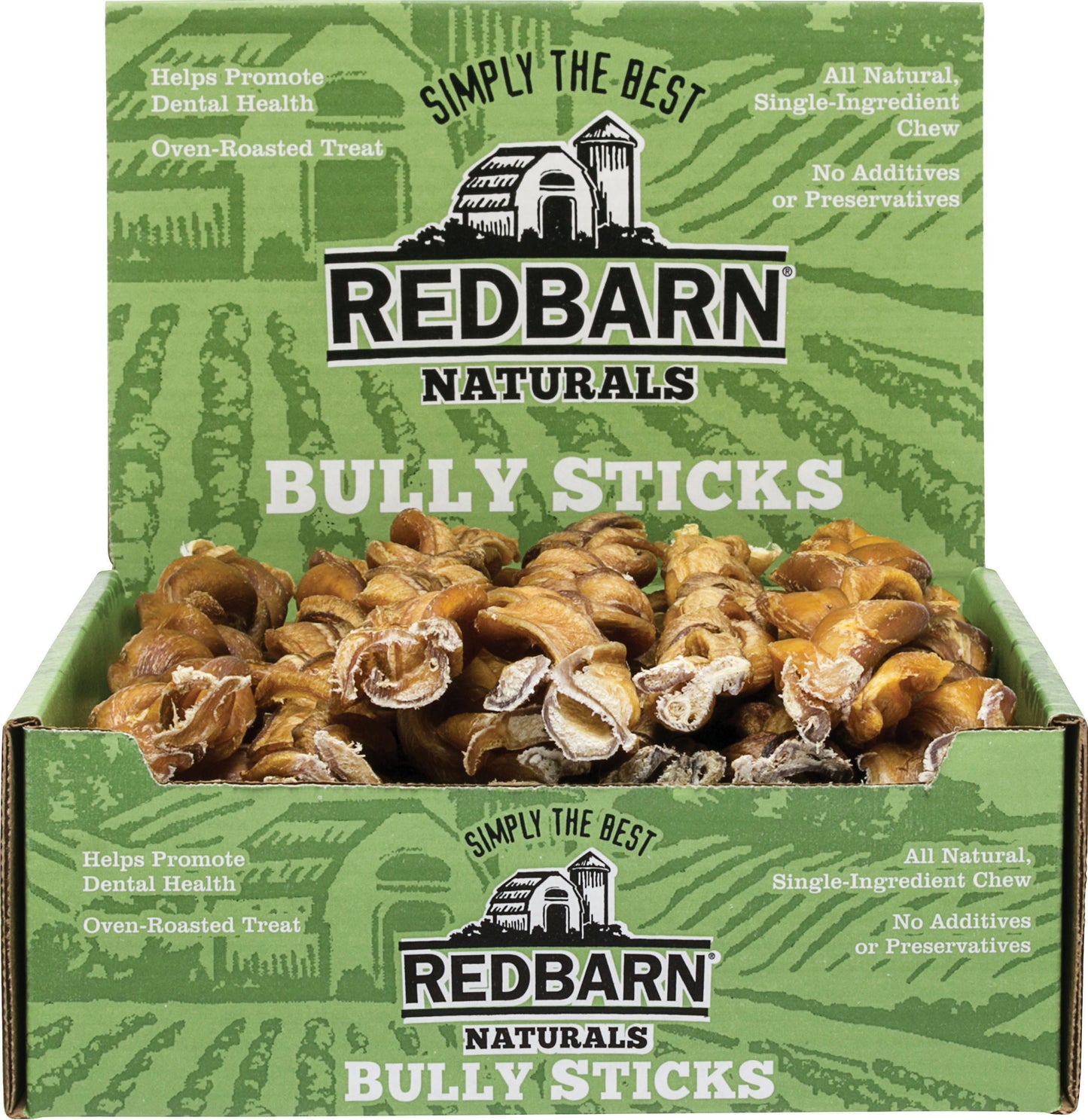 Redbarn Naturals Braided Bully Sticks (Pack Of 30)