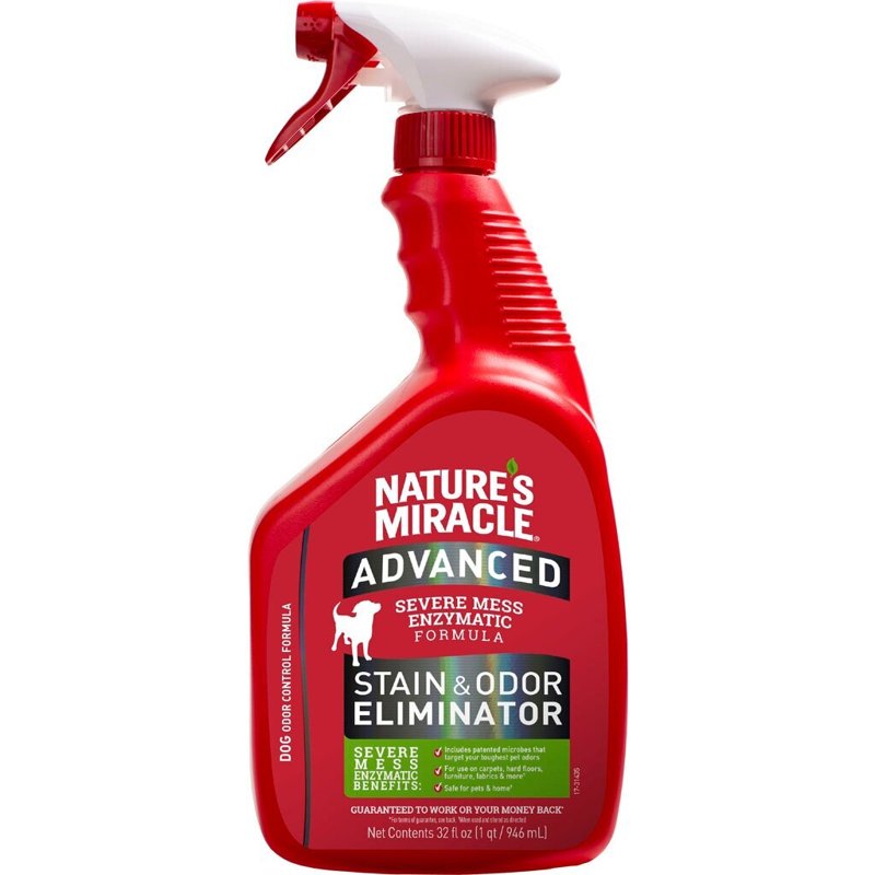 Nature's Miracle Advanced Stain and Odor Eliminator Dog for Severe Dog Messes