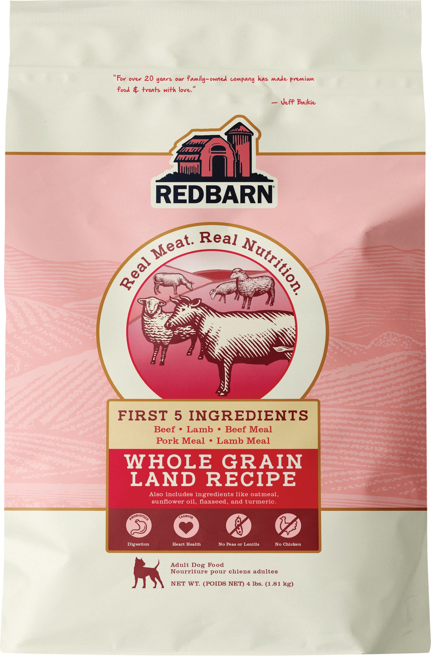 Redbarn Whole Grain Land Recipe Dog Food