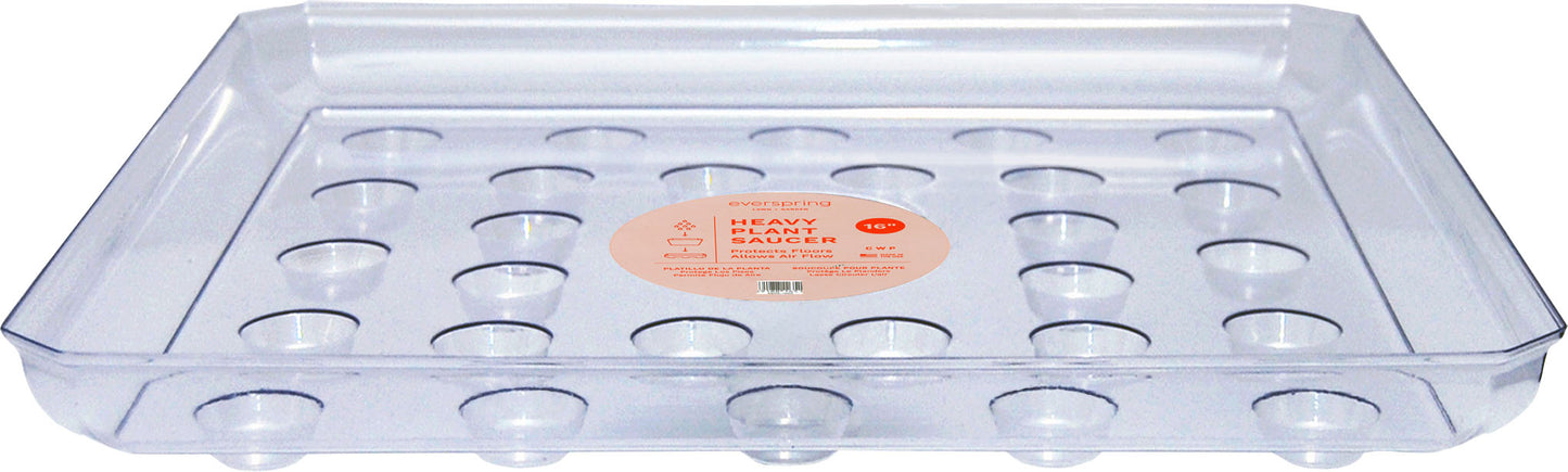 Everspring Designer Heavy Square Plant Saucer (Pack Of 25)