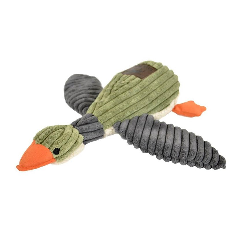 TQM TT D Plush Squeaker Duck Sage 12"