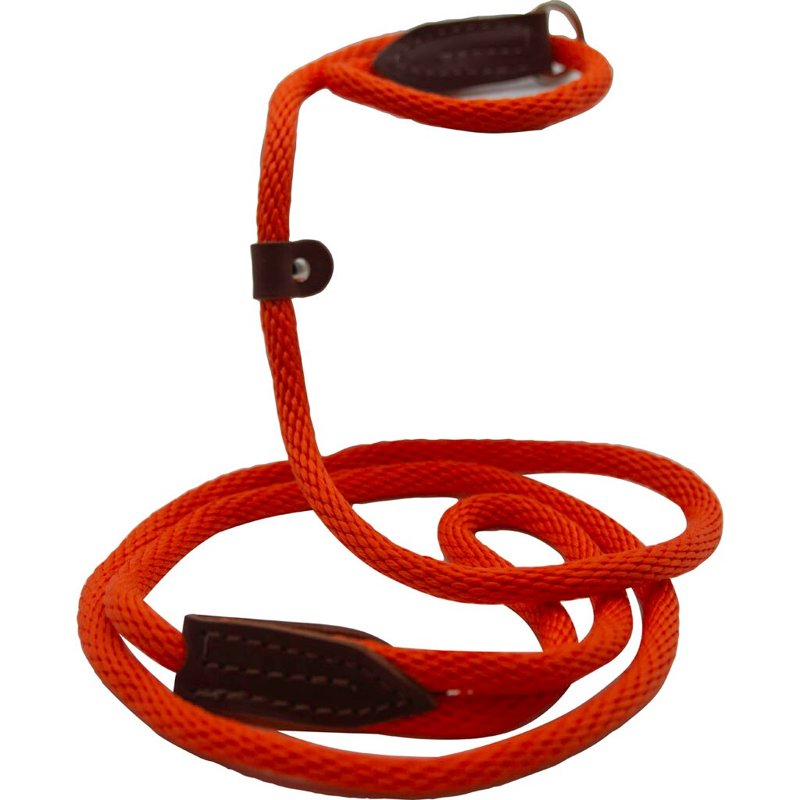 OmniPet British Rope Slip Lead for Dogs, 6', Orange