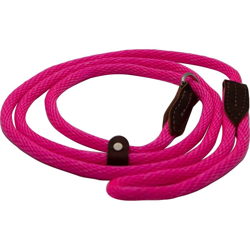 OmniPet British Rope Slip Lead for Dogs, 6', Hot Pink