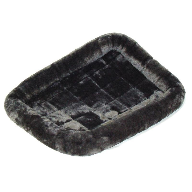MidWest Homes for Pets Bolster Dog Bed 48L-Inch Gray Dog Bed w/ Comfortable Bolster | Ideal for Extra Large Dog Breeds & Fits a 48-Inch Dog Crate | Easy Maintenance Machine Wash & Dry