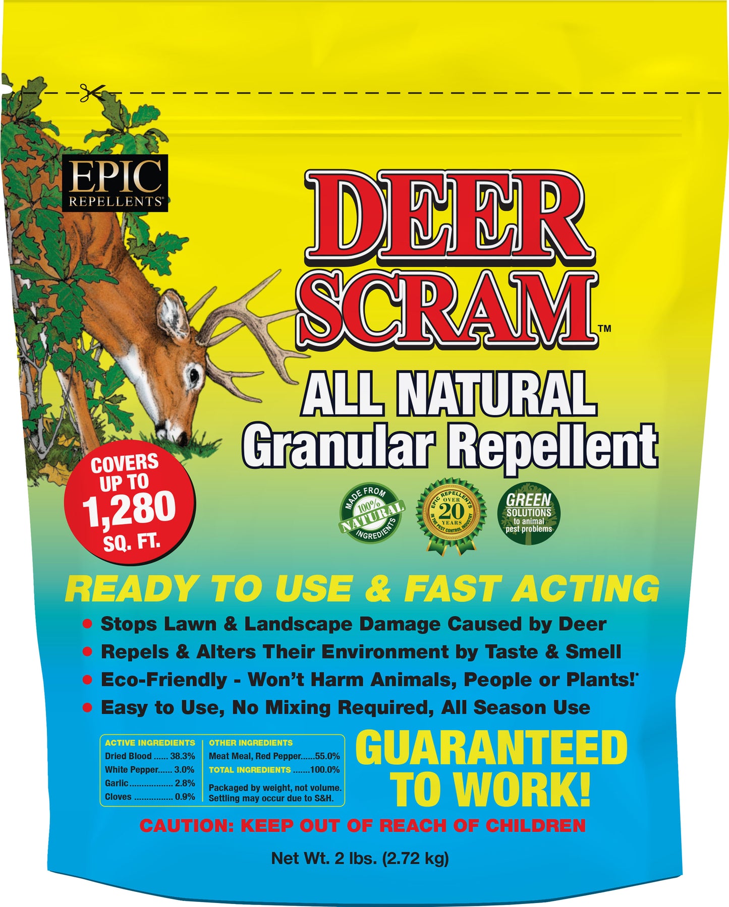 Deer Scram Rtu Granular Repellent Shaker Bag