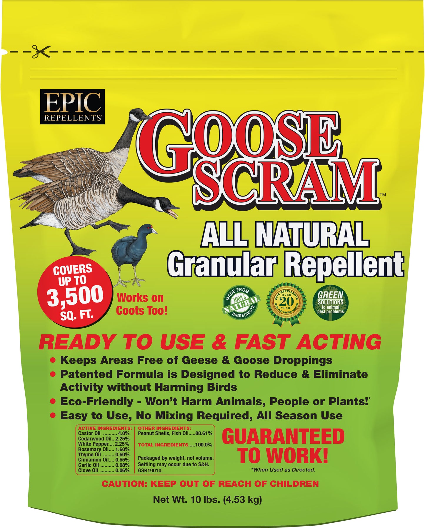 Goose Scram Natural Granular Repllent (Pack Of 4)
