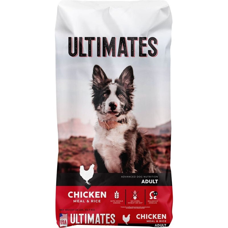 Ultimates Chicken Meal & Rice Dry Dog Food, 28 lb