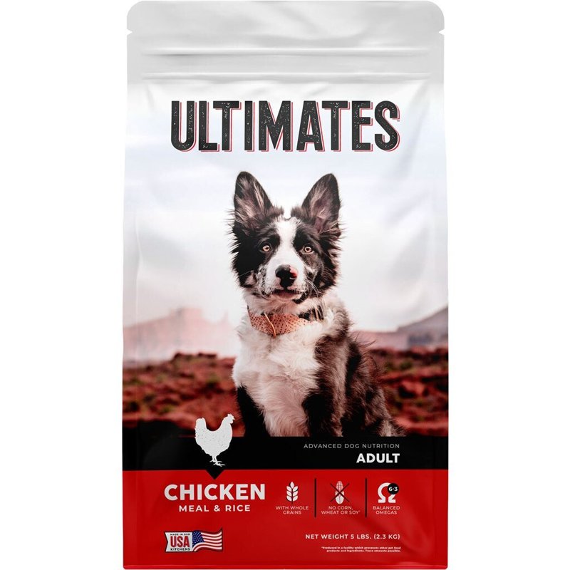 ULTIMATES Chicken Meal & Rice Dry Dog Food, 5 lb