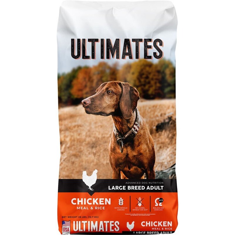 Ultimates Large Breed Adult Chicken Meal & Rice Dog Food, 28 lb