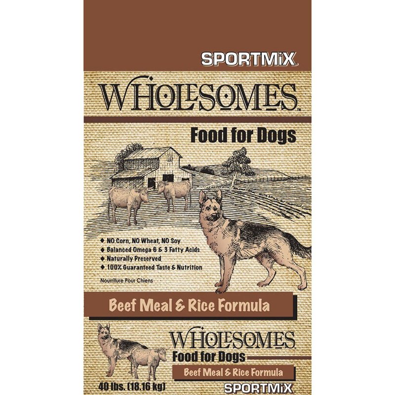 SportMix Wholesomes Beef Meal & Rice Formula - 40lb.