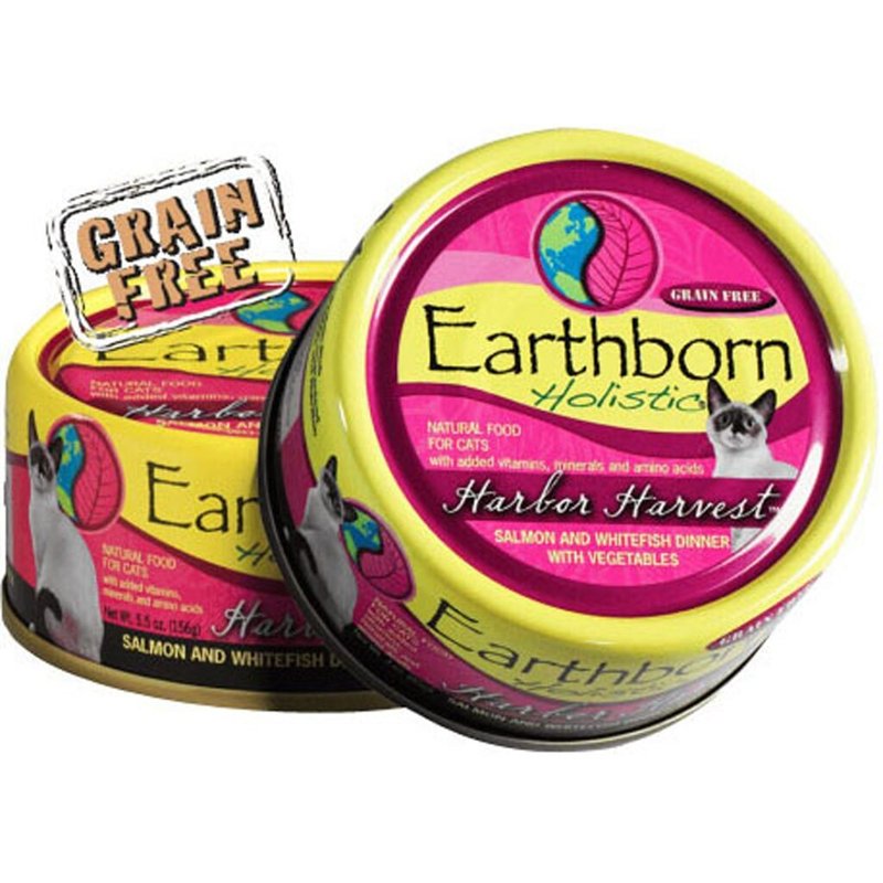 Earthborn Holistic Harbor Harvest Grain Free Canned Cat Food, 5.5 Oz, Case Of 24