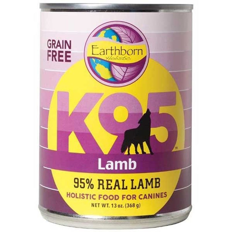 Earthborn Holistic 34846723427 K95 Lamb Grain Free 95 Percent Meat Protein Canned Dog Food44; 13 oz