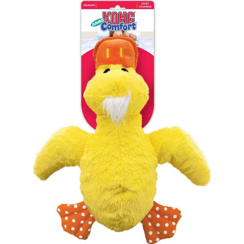 KONG Company 38748523: Comfort Duck Jumbo Dog Toy, XL, for All Breed Sizes