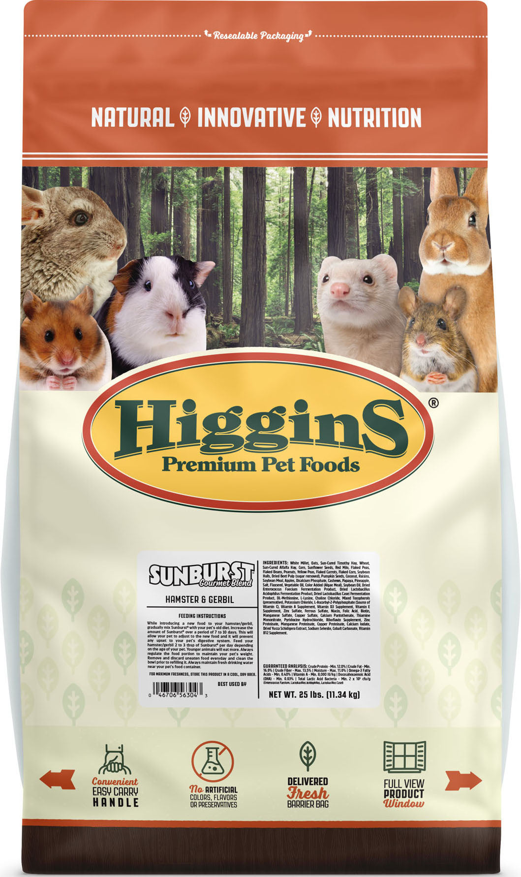 Sunburst Gourmet Blend Hamster & Gerbil