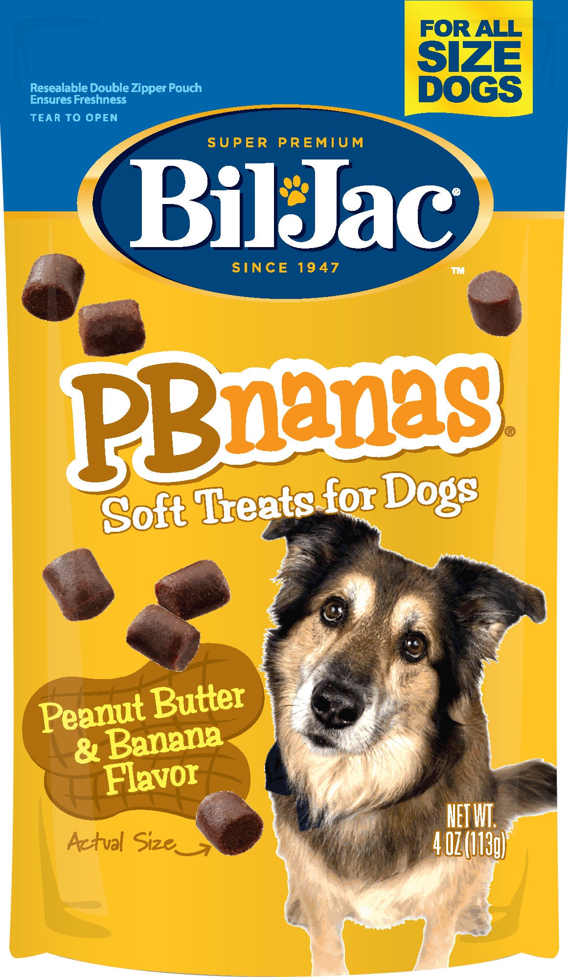 Bil-Jac Pbnanas Soft Dog Treats (Pack Of 8)
