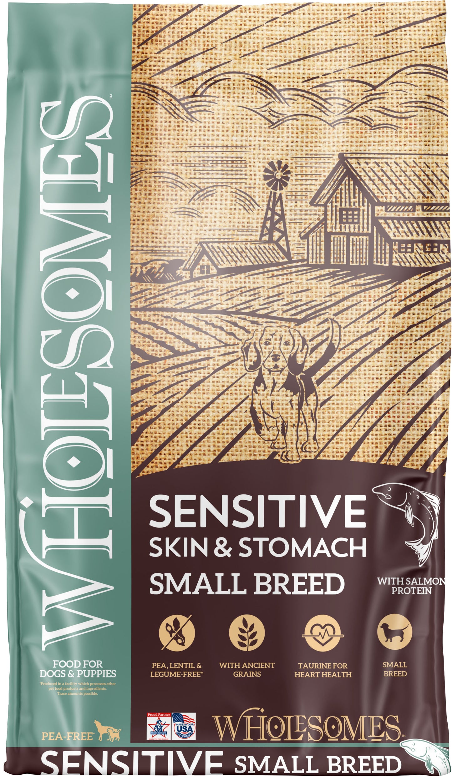 Wholesomes Sm Breed Sensitive Skin & Stomach Food