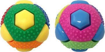 Multipet Ruff Enuff Theo Ball W/8 Squeak Buttons