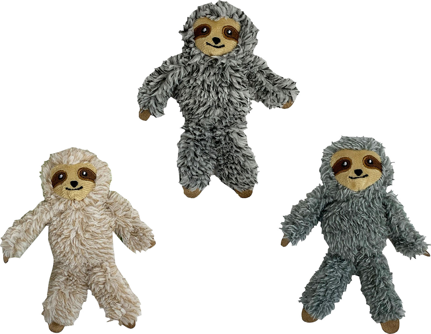 Multipet Sloth Cat Toy Assortment (Pack Of 3)