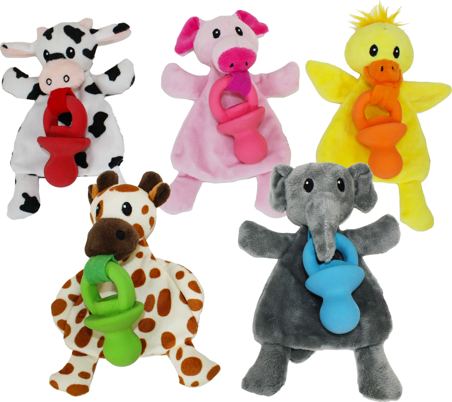 Multipet Pacifier Pals (Pack Of 3)