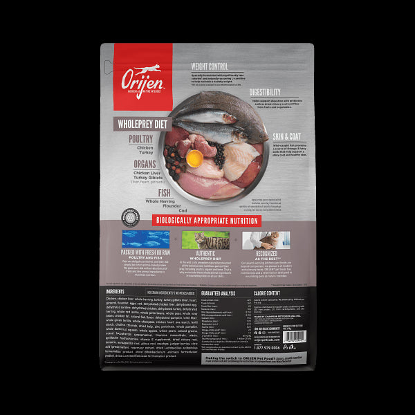 ORIJEN Fit and Trim Dry Cat Food, Grain Free Cat Food for Adult Cats, with WholePrey Ingredients, 4lb