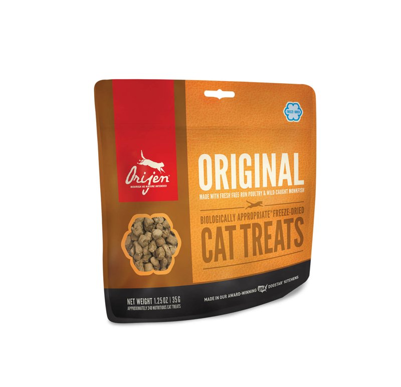 ORIJEN Original Freeze Dried Cat Treats, Grain Free Treats for Cats, Raw Animal Ingredients, 1.25oz