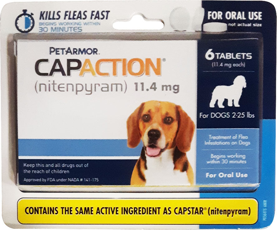 Petaction Capaction Flea Tabs Dog
