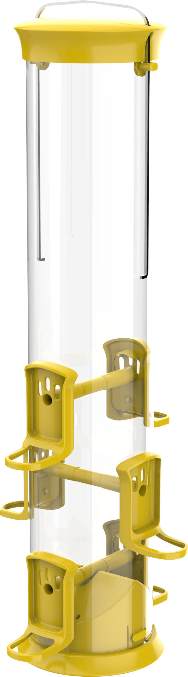 Large Yellow Thistle Plastic Tube Feeder
