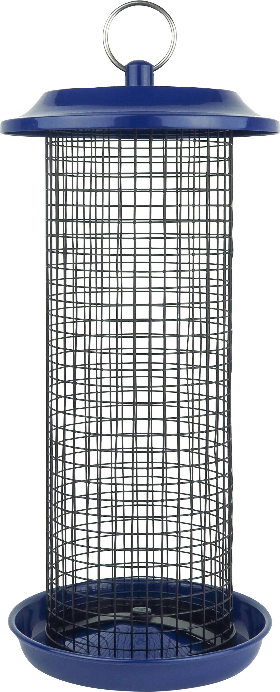 Cobalt Metal Mesh Mixed Seed And Peanut Feeder
