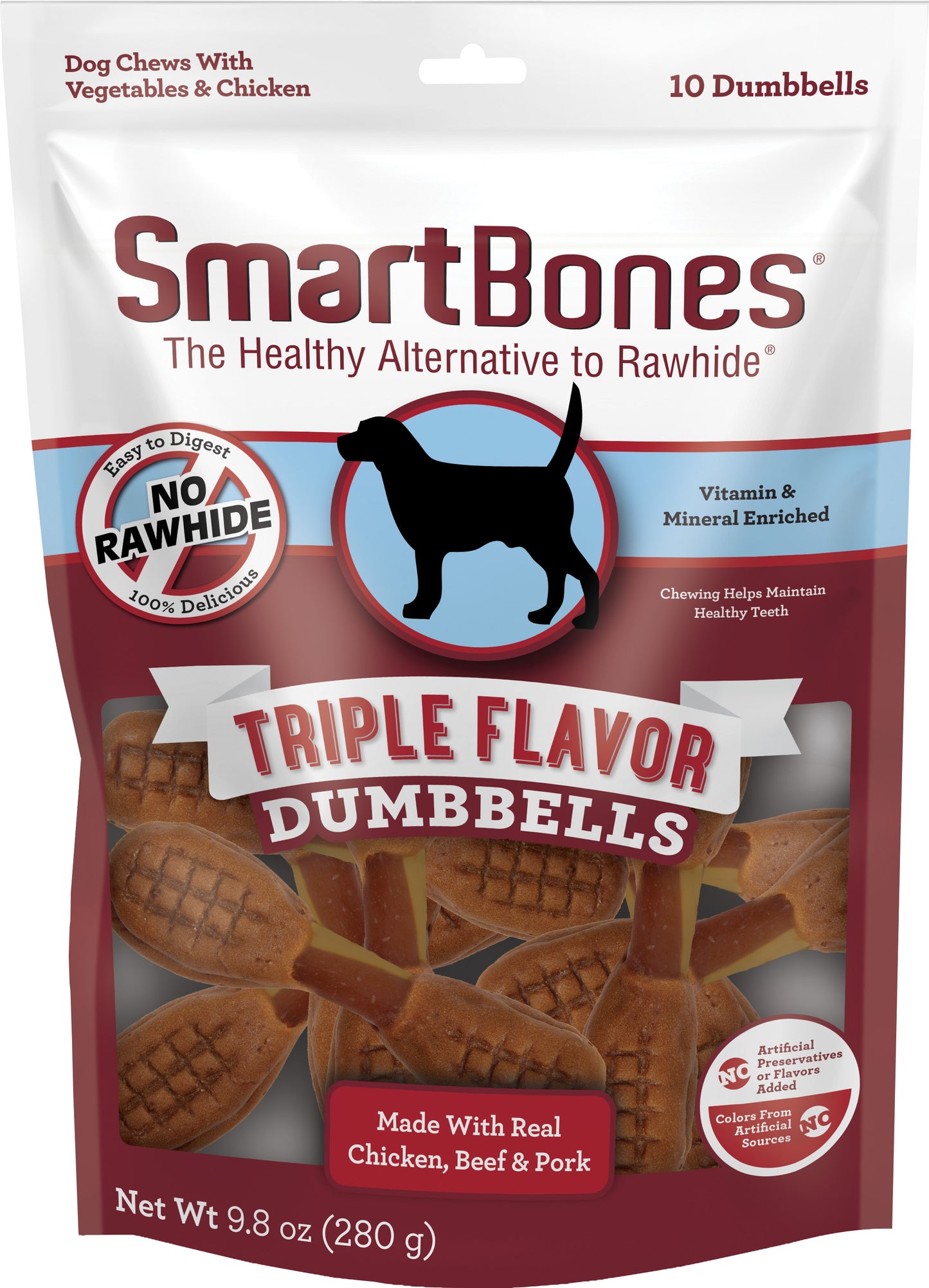Smartbones Triple Flavor Dumbbells