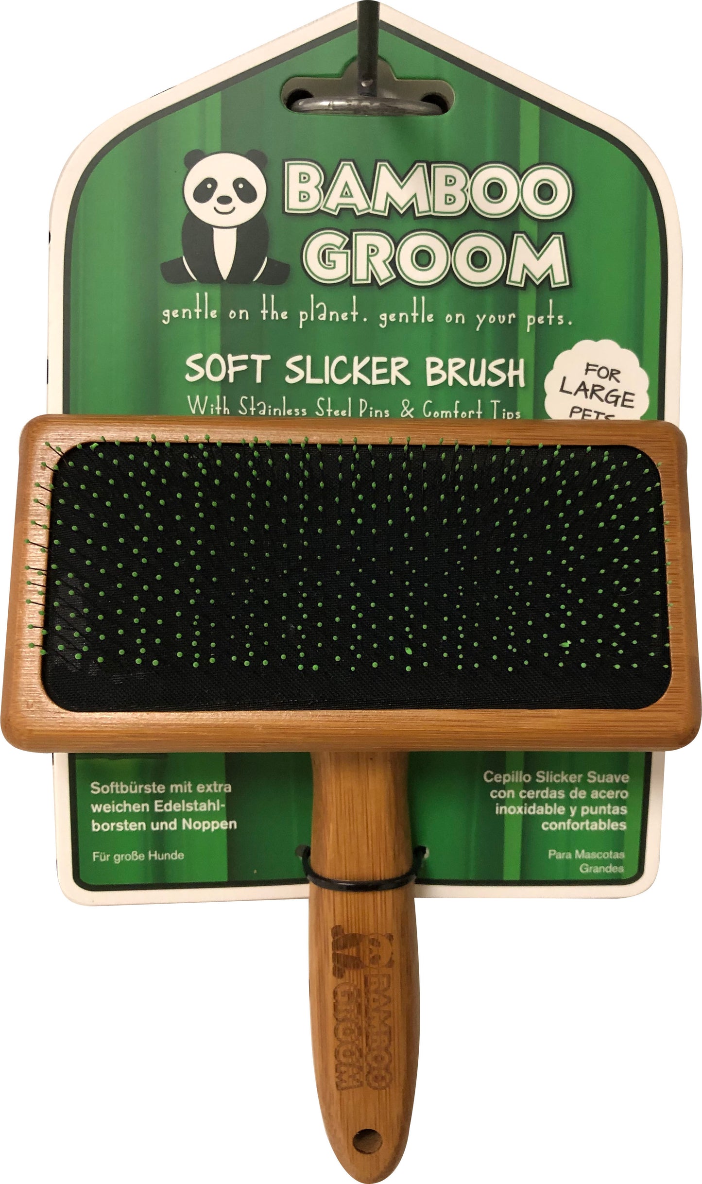 Bamboo Groom Soft Slicker Brush