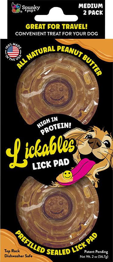 Spunkypup Lickables Filled Lick Pad Round