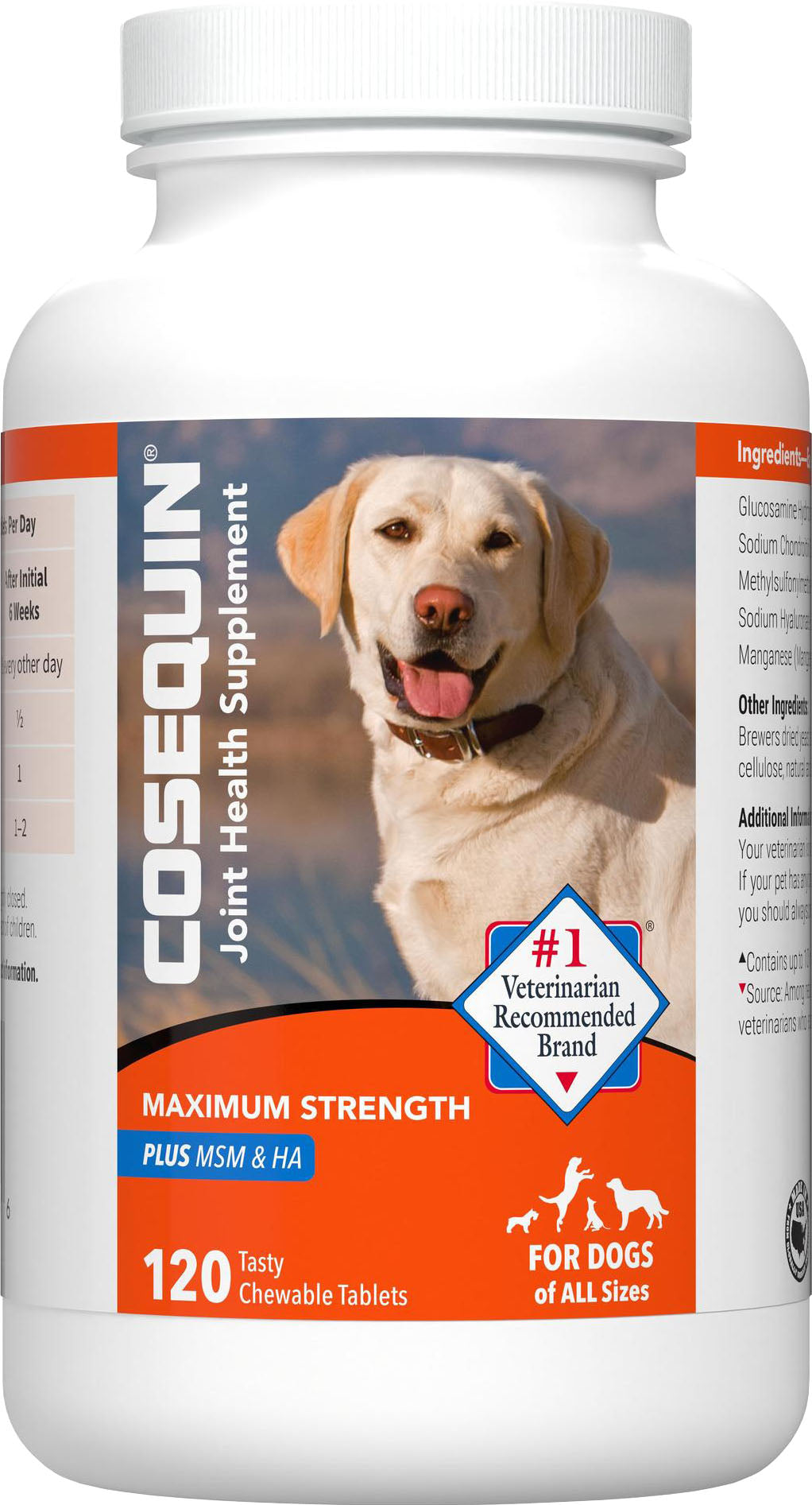 Cosequin Joint Supplement With Msm Tabs For Dogs