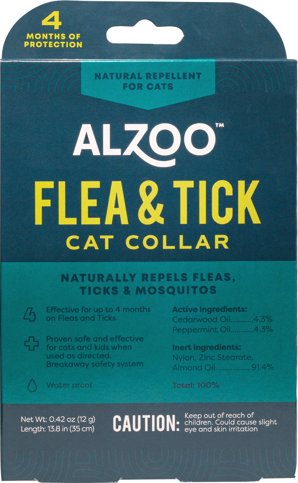 Alzoo Plant Based Flea & Tick Collar Cat