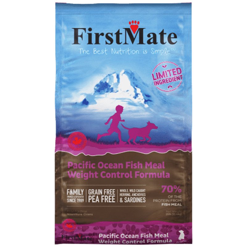 FirstMate Grain Free Limited Ingredient Diet Pacific Ocean Fish Meal Weight Control Formula Dog Food