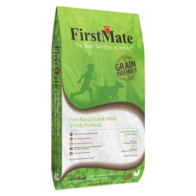 FirstMate™ Grain Friendly Free Range Lamb & Oats Formula Dog Food 25 Lbs