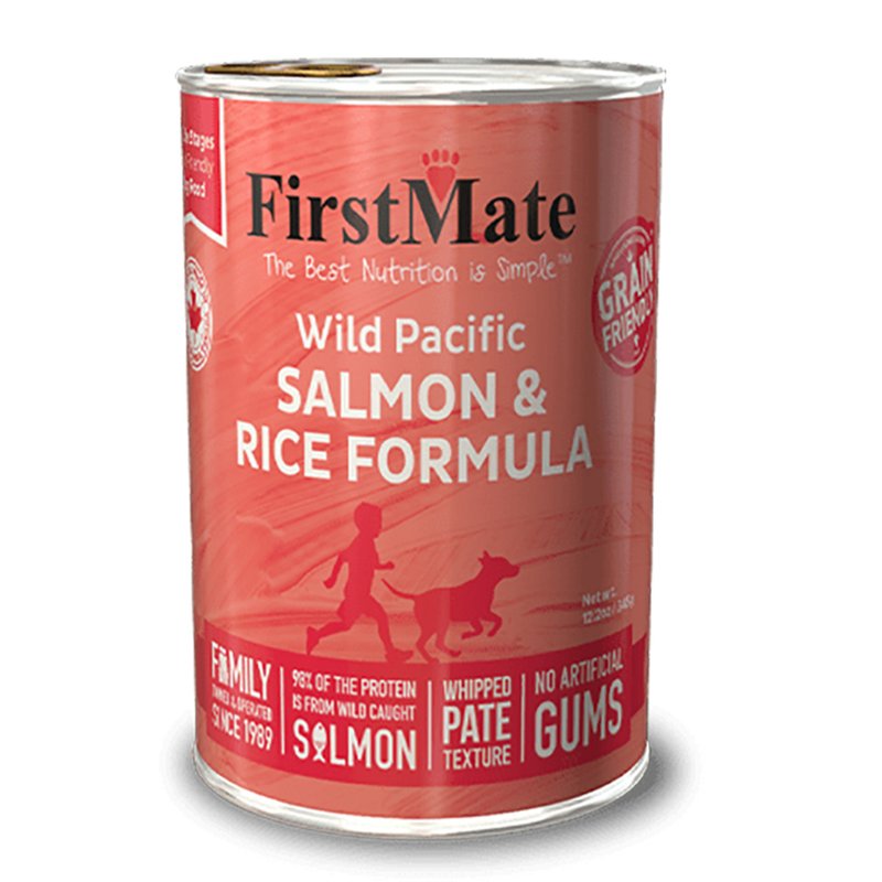 FirstMate Pet Foods FI12061 12.2 oz Wild Salmon with Rice Dog Food