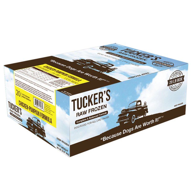 Tucker's Raw Frozen Complete & Balanced Chicken & Pumpkin Food for Dogs, 96 Ounce
